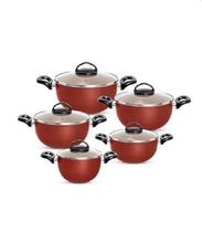 Conjunto Tulipa 5Pcs Vermelho/Creme - Patolux 10036