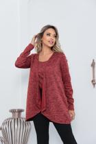 Conjunto Twin Set Cardigan com Regata frio leve