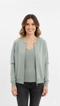 Conjunto Twin Set de Modal com Blusa de Alças e Casaquinho Conjunto Twin Set de Modal com Blusa de Alças e Casaquinho