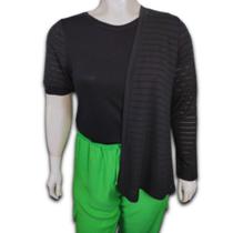 Conjunto Twin Set Em Laise Visco Gola Redonda Plus Size