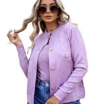 Conjunto Twin set trico chique social advogada blogueira