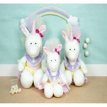 Conjunto unicórnios 3 pçs - para nicho e decoração