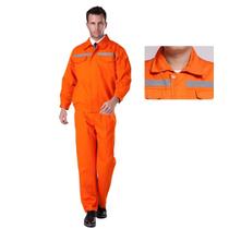 Conjunto Uniforme EPI Faixa Refletiva Segurança Profissional Trabalho Mecanico Eletricista Construtora Obra Prestador de Serviço