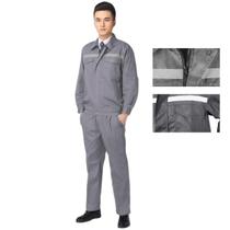 Conjunto Uniforme EPI Segurança Faixa Refletiva Trabalho Mecanico Eletricista Obra Construçao Civil Profissional