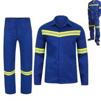 Conjunto Uniforme Profissional Refletivo Segurança Trabalho Operaçao Obra Cor:AzulTamanho:P Conjunto Uniforme Profissional Refletivo Segurança Trabalho Operaçao Obra Cor:AzulTamanho:P