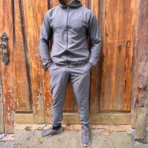 Conjunto Unissex Liso Preto Elastano Calça Corta Vento Pronta Entrega