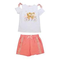 Conjunto Ursinhos Verão Infantil Mily