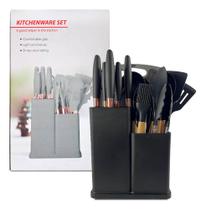 Conjunto Utensílios 19 Peças Gourmet Elegante Kit