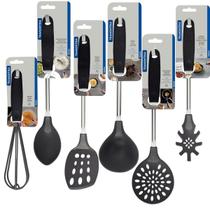 Conjunto utensilios cozinha jogo Nylon tramontina 6 pecas