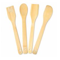 Conjunto Utensílios de Bambu 4un Casita