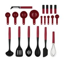 Conjunto Utensílios de Cozinha 20 Peças Vermelho KitchenAid