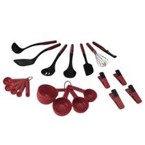 Conjunto Utensílios De Cozinha 20 Peças Vermelho Kitchenaid