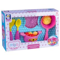 Conjunto Utensílios Infantil - Miyo - Kit Cozinha - 12 Peças - Cotiplás