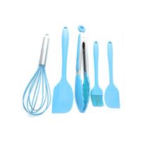 Conjunto Utensílios Jogo De Colher Cozinha Silicone 5 Pçs