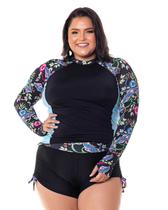 Conjunto UV Camisa e Calcinha Shortinho Zara Proteção Solar UV50 Conjunto UV Camisa e Calcinha Shortinho Zara Proteção Solar UV50