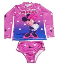 Conjunto UV Infantil Menina Proteção Solar 50+ Minnie