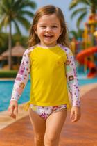 Conjunto UV Infantil Menina Proteção Solar 50+ Princesa