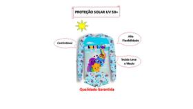 Conjunto UV Infantil Menino Proteção Solar 50+ Bolo Fofo