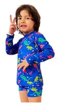 Conjunto UV Infantil Menino Proteção Solar 50+ Dinossauros