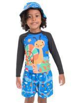 Conjunto UV Masculino Infantil Solenza Moda Praia