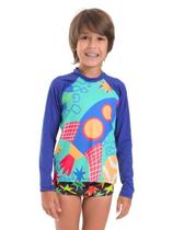 Conjunto UV Masculino Infantil Solenza Moda Praia