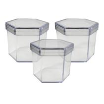 Conjunto Varias Caixas Sextavada 6 Lados 5cmX4cm 100 Peças