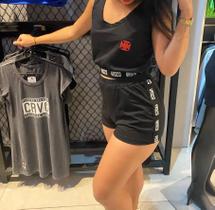 Conjunto Vasco Short/ Blusa Feminino Cruz Elástico Conjunto Vasco Short/ Blusa Feminino Cruz Elástico