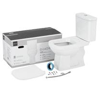 Conjunto Vaso Com Caixa Acoplada E Assento Quadrado Branco Deca