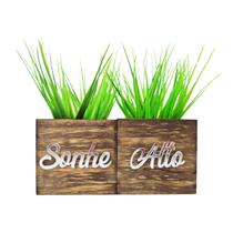 Conjunto Vaso Decorativo - Sonhe Alto Prata - Enfeite de Mesa
