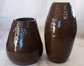 Conjunto vasos de cerâmica.