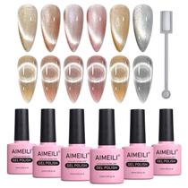 Conjunto vegano de esmalte em gel AIMEILI Hema Free 6x10ml Conjunto vegano de esmalte em gel AIMEILI Hema Free 6x10ml