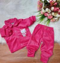 Conjunto veludo para bebê