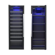 Conjunto Venax Cervejeira Blue Light 209L + Adega Piubella 50 Garrafas Porta Invertida Preto - 110V