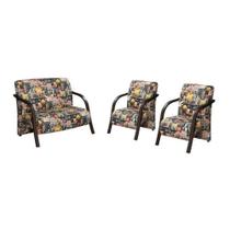 Conjunto Vênus Braço Madeira Estampada Retro Bar 107 Conjunto Vênus Braço Madeira Estampada Retro Bar 107