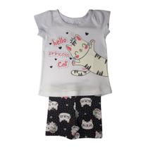Conjunto Verão Bebê Menina Hello Princess P