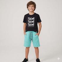 Conjunto verão bermuda e camiseta tigor 10209645