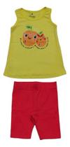 Conjunto Verão Blusa Short Infantil Feminina Menina