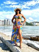 Conjunto Verão Cropped Ajustável + Saia Com Fenda Para você arrasar neste Verão LANÇAMENTO