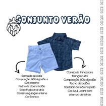 Conjunto Verão Infantil (Camisa e Bermuda)