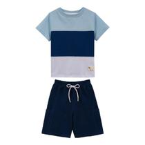 Conjunto verão infantil Lik kids em malha 100 % algodão tamanho:3cor:Amerelo Conjunto verão infantil Lik kids em malha 100 % algodão tamanho:3cor:Amerelo