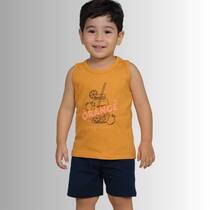 Conjunto Verão Infantil Masculino Regata e Shorts Rei Rex Conjunto Verão Infantil Masculino Regata e Shorts Rei Rex