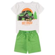 Conjunto Verão Infantil Masculino Verde Jeep Bem Vestir