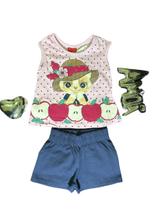 Conjunto Verão Kyly Gatinha maçã Conjunto Verão Kyly Gatinha maçã