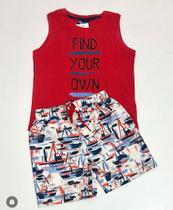 Conjunto Verão Masculino Infantil Conjunto Verão Masculino Infantil
