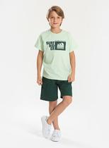 Conjunto Verão Menino Verde Camiseta e Bermuda com Lapela Surf Rider