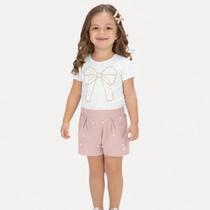 Conjunto verão Milon infantil Pérolas romântico algodão tamanho:1cor:pèrola