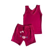 Conjunto Verão p/ Bebê Star Kids Blusa c/ Short Malha Fresca Conjunto Verão p/ Bebê Star Kids Blusa c/ Short Malha Fresca
