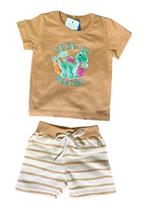 Conjunto Verão Romitex Cresça Saudável Marrom Conjunto Verão Romitex Cresça Saudável Marrom