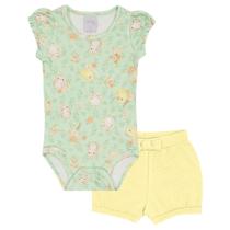 Conjunto Verde Bebê Pulla Bulla Menina - 53222-1264 Conjunto Verde Bebê Pulla Bulla Menina - 53222-1264