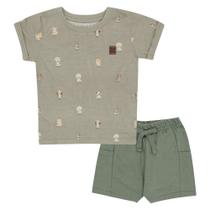 Conjunto Verde Bebê Pulla Bulla Menino - 53268-1347